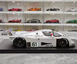 [Spark] 1:18 Mercedes-Benz 1989 C9 #61 Le Mans Sauber modellbil harts / Closed Body