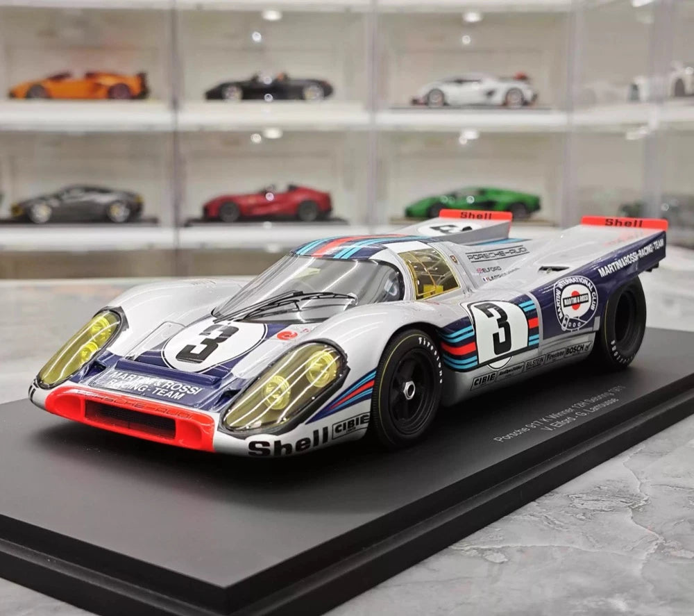 [Spark] 1:18 Porsche 1971 917K #3 Winner 12h Sebring Model Car Resin / Closed Body