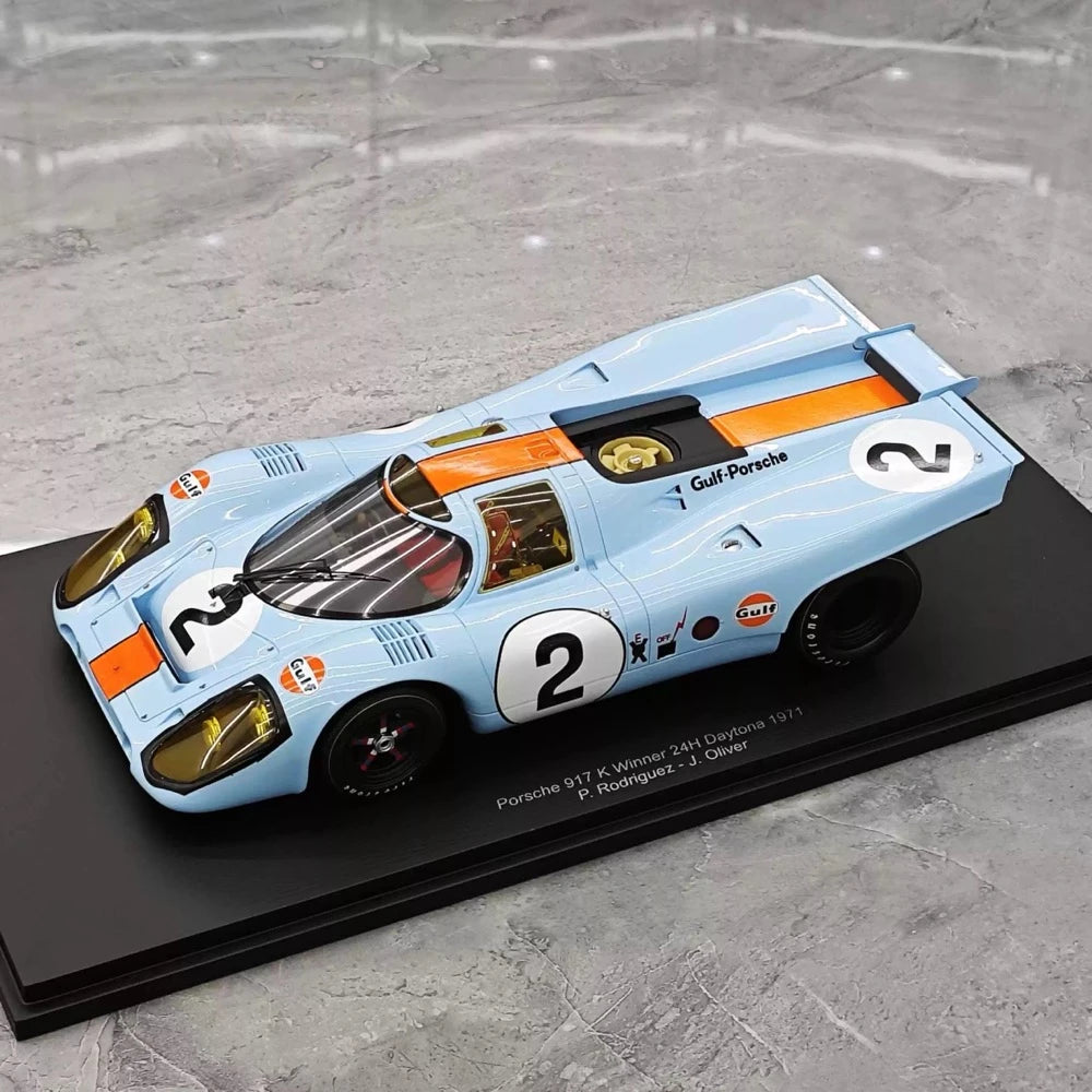 [Spark] 1:18 Porsche 1971 917K Daytona 24H #2 Winner Model Car Resin / Closed Body