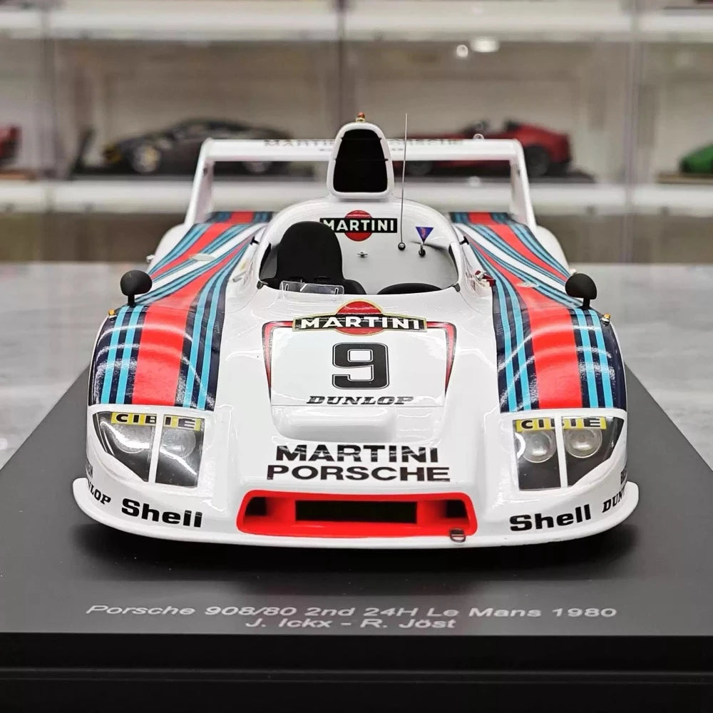 [Spark] 1:18 Porsche 1980 908/80 #9 2nd 24H Le Mans Model Car Resin / Closed Body