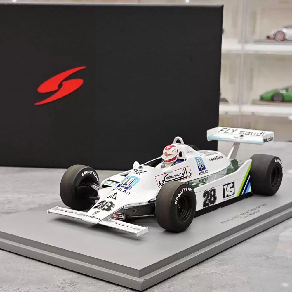 [Spark] 1:18 Williams 1979 FW07 #28 Winner British GP Formula 1 Model Car Resin / Closed Body