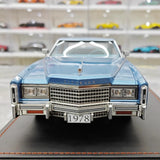 [Stamp Model] 1:18 Cadillac 1978 Eldorado Biarritz Coupe Blue Model Car Resin