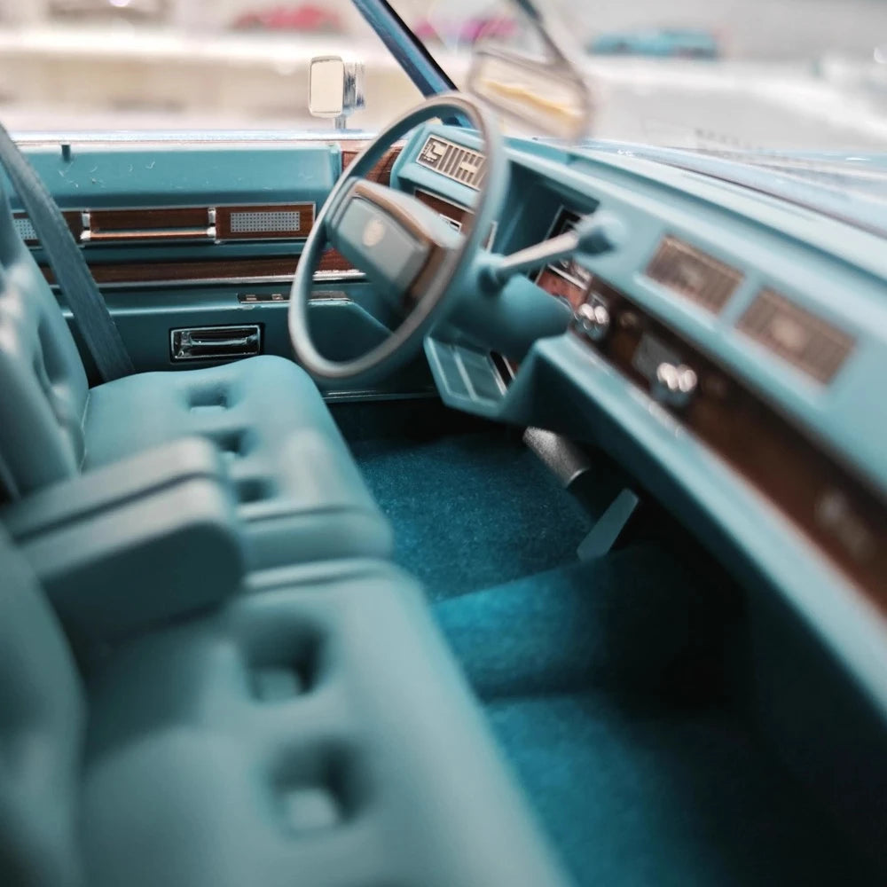 [Stamp Model] 1:18 Cadillac 1978 Eldorado Biarritz Coupe Blue Model Car Resin