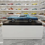 [Stamp Model] 1:18 Cadillac 1978 Eldorado Biarritz Coupe Blue Model Car Resin