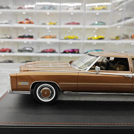[Stamp Model] 1:18 Cadillac 1978 Eldorado Biarritz Coupe Brown Model Car Resin