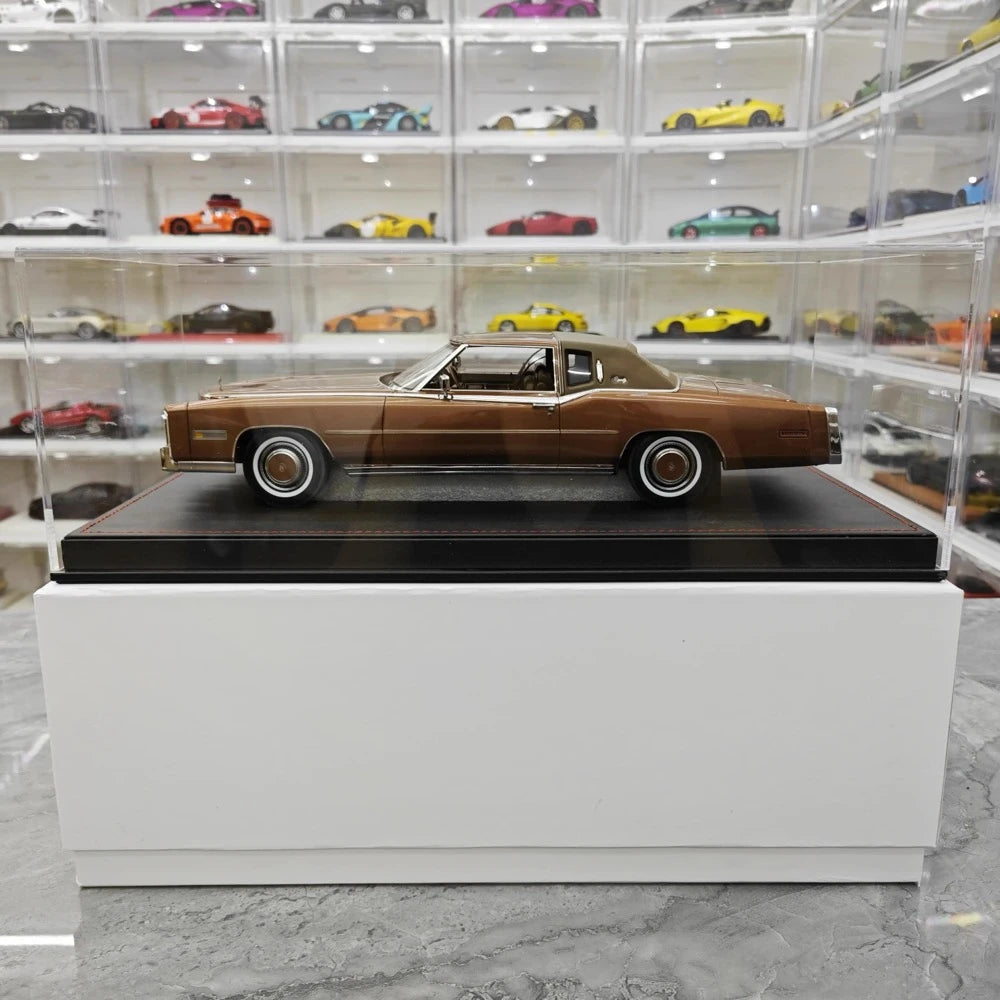 [Stamp Model] 1:18 Cadillac 1978 Eldorado Biarritz Coupe Brown Model Car Resin