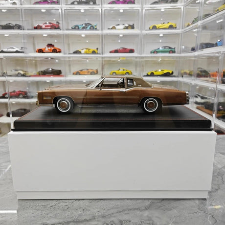 [Stamp Model] 1:18 Cadillac 1978 Eldorado Biarritz Coupe Brown Model Car Resin