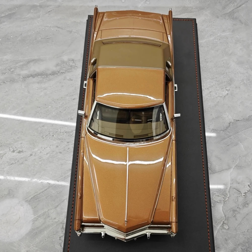 [Stamp Model] 1:18 Cadillac 1978 Eldorado Biarritz Coupe Brown Model Car Resin