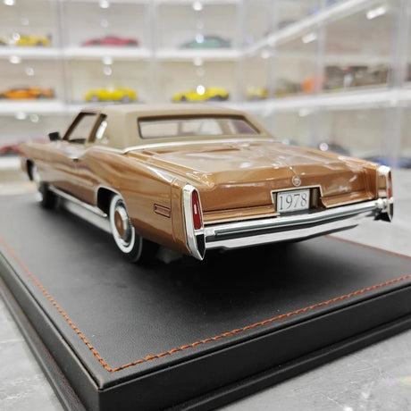 [Stamp Model] 1:18 Cadillac 1978 Eldorado Biarritz Coupe Brown Model Car Resin