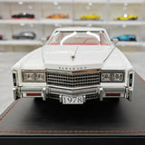 [Stamp Model] 1:18 Cadillac 1978 Eldorado Biarritz Coupe White Model Car Resin
