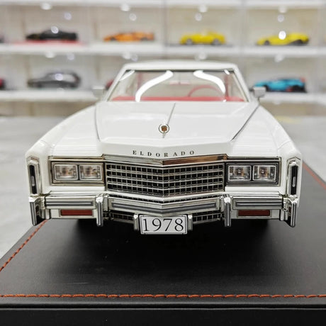 [Stamp Model] 1:18 Cadillac 1978 Eldorado Biarritz Coupe White Model Car Resin