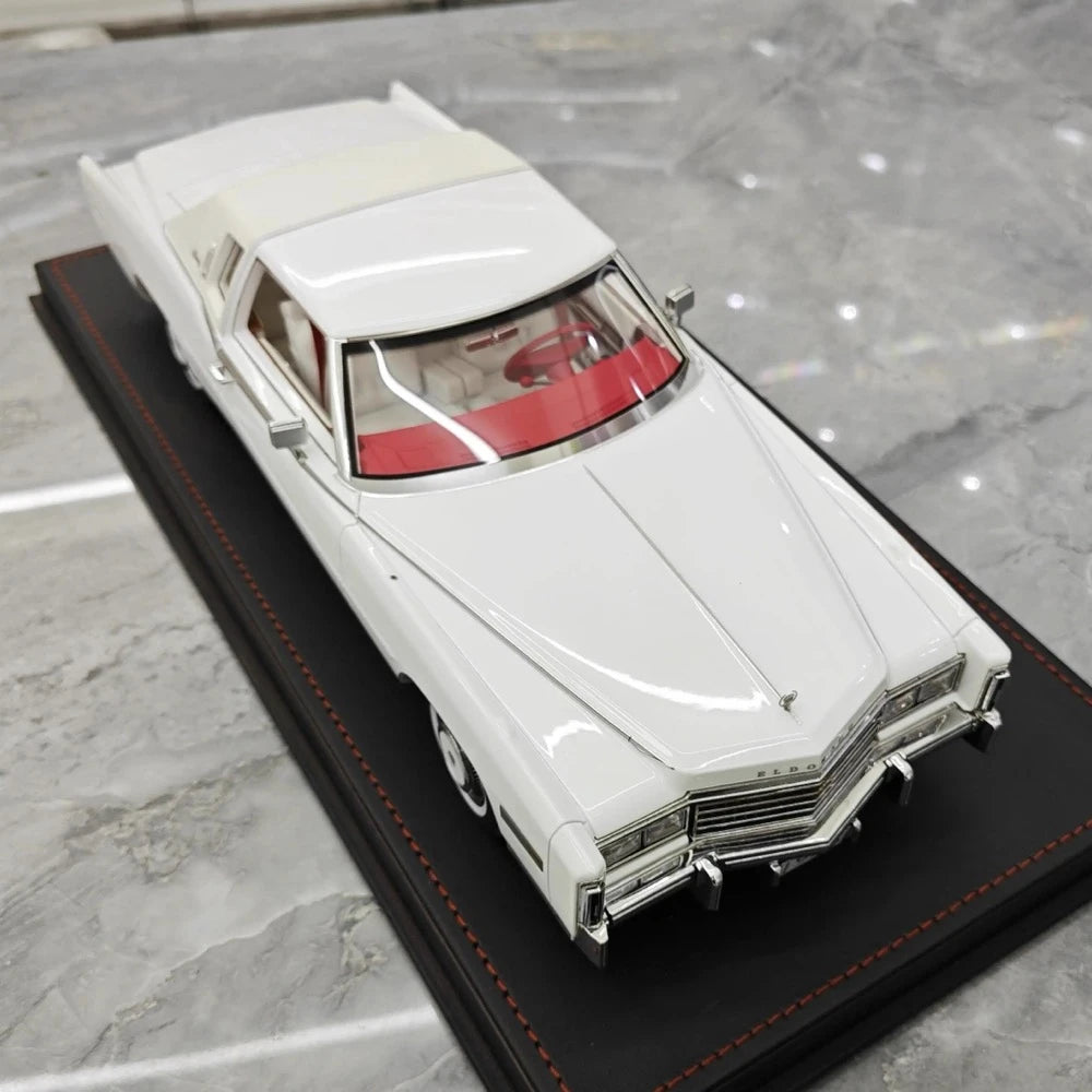 [Stamp Model] 1:18 Cadillac 1978 Eldorado Biarritz Coupe White Model Car Resin