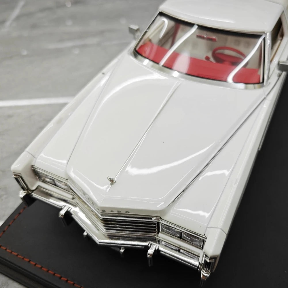 [Stamp Model] 1:18 Cadillac 1978 Eldorado Biarritz Coupe White Model Car Resin