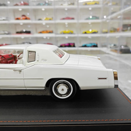 [Stamp Model] 1:18 Cadillac 1978 Eldorado Biarritz Coupe White Model Car Resin
