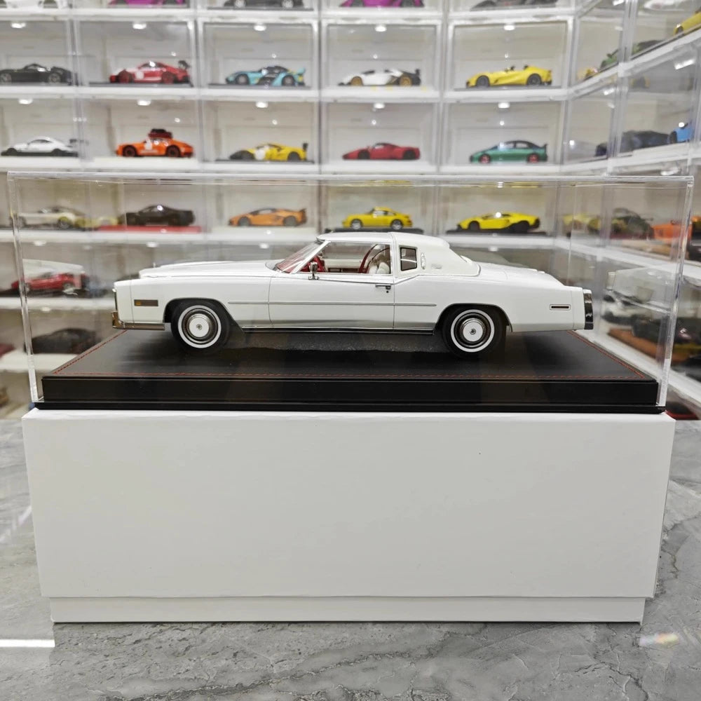 [Stamp Model] 1:18 Cadillac 1978 Eldorado Biarritz Coupe White Model Car Resin