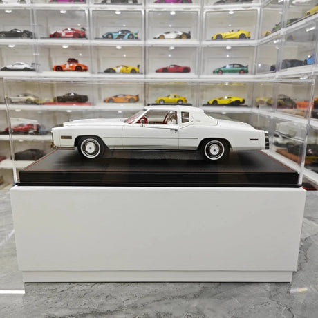 [Stamp Model] 1:18 Cadillac 1978 Eldorado Biarritz Coupe White Model Car Resin