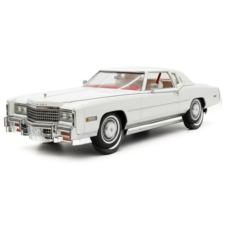 [Stamp Model] 1:18 Cadillac 1978 Eldorado Biarritz Coupe White Model Car Resin
