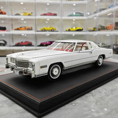 [Stamp Model] 1:18 Cadillac 1978 Eldorado Biarritz Coupe White Model Car Resin