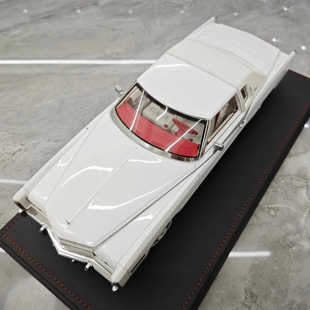 [Stamp Model] 1:18 Cadillac 1978 Eldorado Biarritz Coupe White Model Car Resin