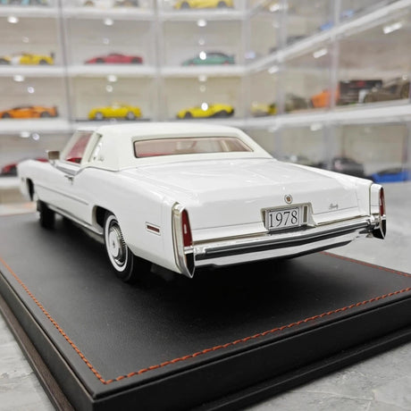 [Stamp Model] 1:18 Cadillac 1978 Eldorado Biarritz Coupe White Model Car Resin
