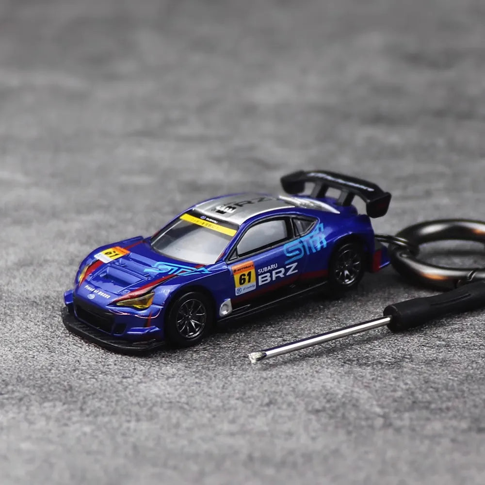 Subaru BRZ R&D Sport Keychains 1:64 سيارة مصغرة Keychain