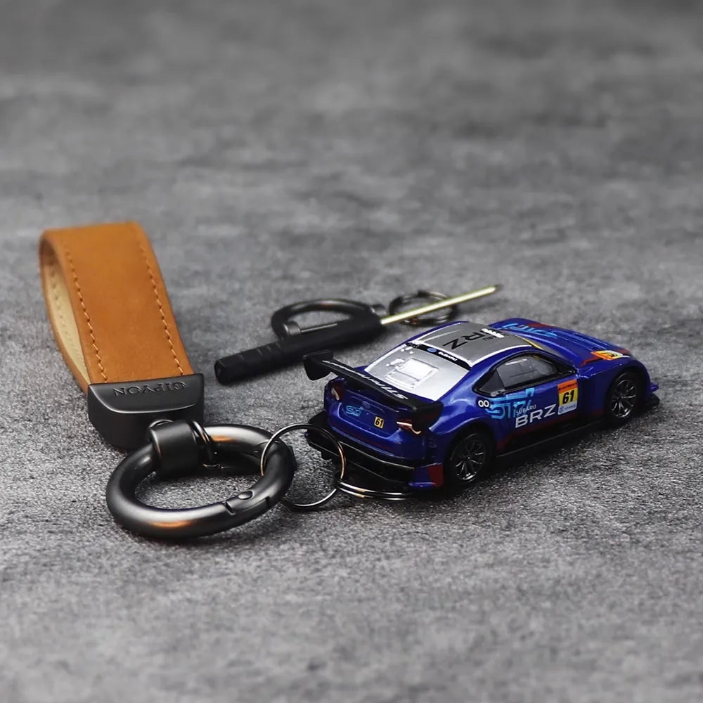 Subaru BRZ R&D Sport Keychains 1:64 سيارة مصغرة Keychain