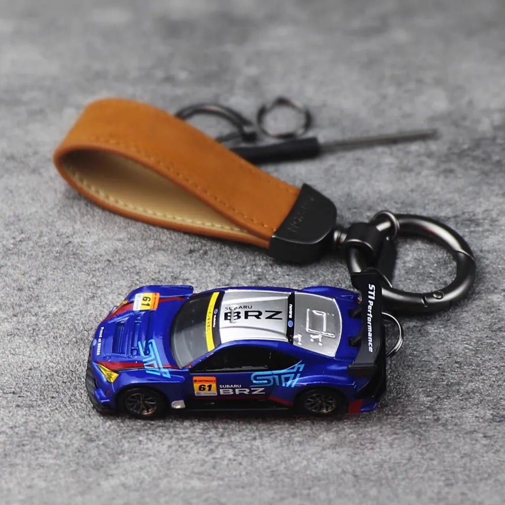 Subaru BRZ R&D Sport Keychains 1:64 سيارة مصغرة Keychain