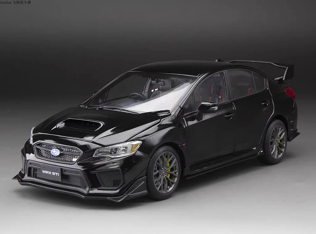 [SunStar] 1-18 Subaru 2018 WRX STI Black Model Car Die-Cast