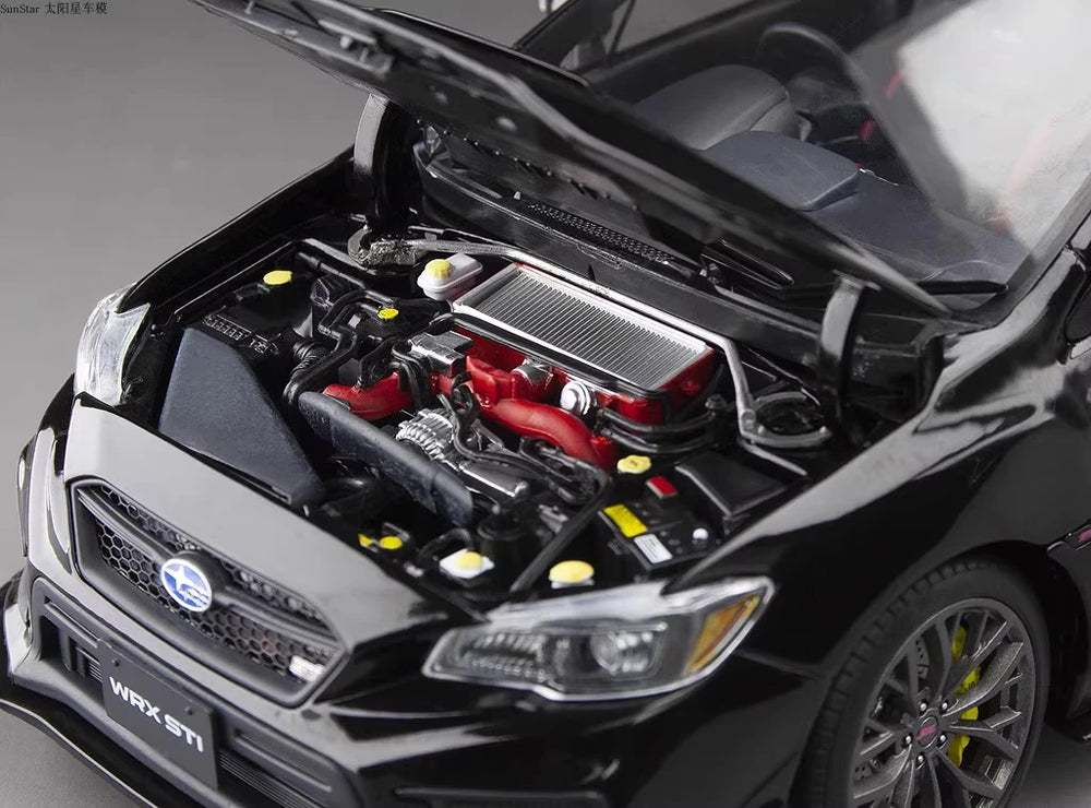 [SunStar] 1-18 Subaru 2018 WRX STI nero modellino di auto Die-Cast