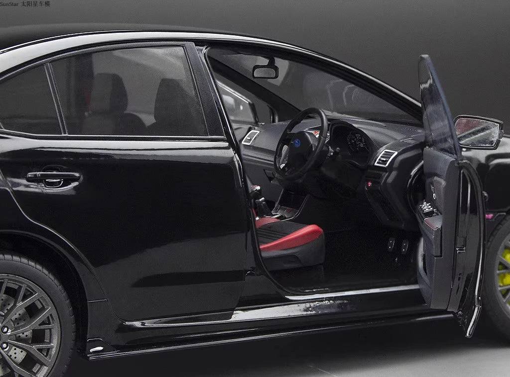 [SunStar] 1-18 Subaru 2018 WRX STI Black Model Car Die-Cast