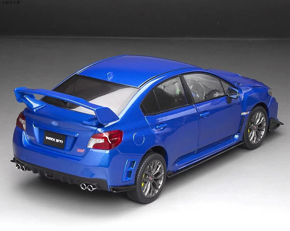 [SunStar] 1-18 Subaru 2018 WRX STI blu modellino di auto Die-Cast