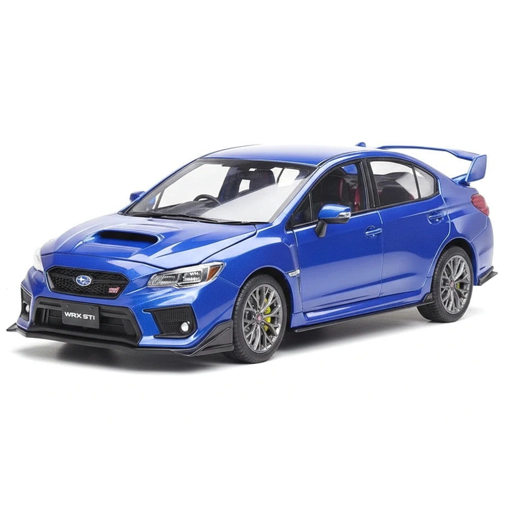 [SunStar] 1-18 Subaru 2018 WRX STI blu modellino di auto Die-Cast