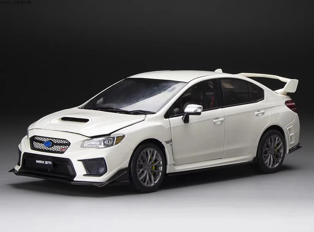 [SunStar] 1-18 Subaru 2018 WRX STI bianco modellino di auto Die-Cast