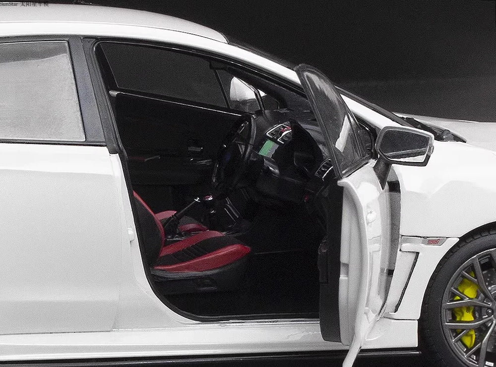 [SunStar] 1-18 Subaru 2018 WRX STI bianco modellino di auto Die-Cast