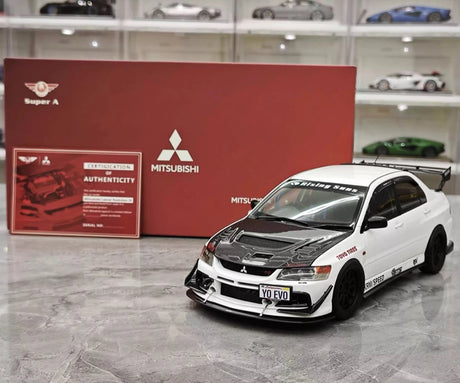 [Super A] 1:18 Mitsubishi 2006 Lancer Evolution IX MR wit modelauto Die-Cast