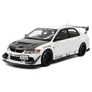 Super A Mitsubishi 2006 Lancer Evolution IX MR wit 1:18 – verzamelmodelauto van gegoten metaal
