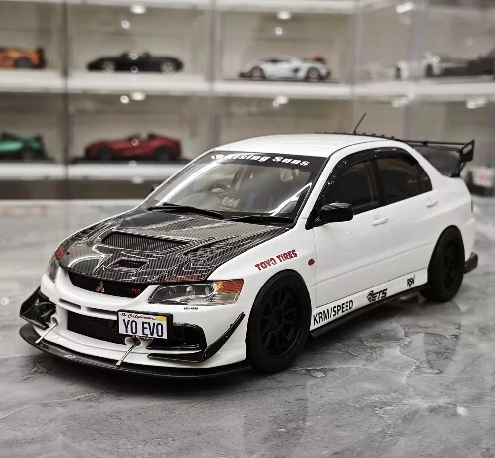 [Super A] 1:18 Mitsubishi 2006 Lancer Evolution IX MR wit modelauto Die-Cast