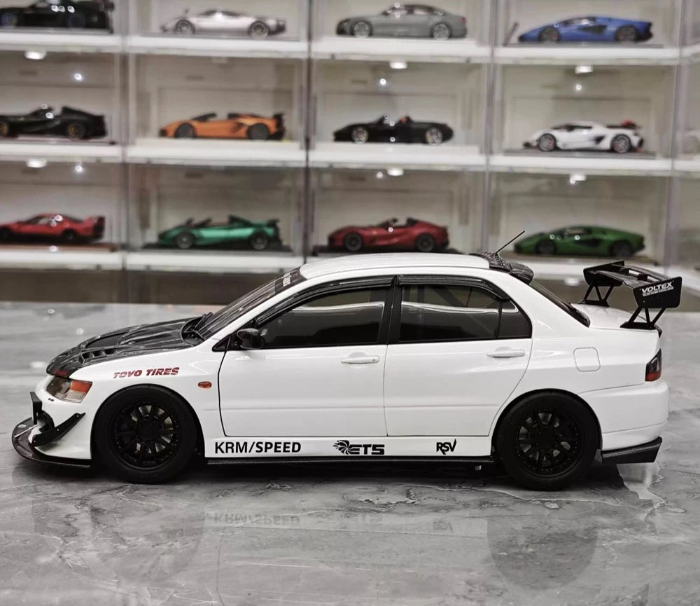 [Super A] 1:18 Mitsubishi 2006 Lancer Evolution IX MR wit modelauto Die-Cast