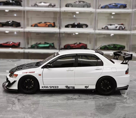 [Super A] 1:18 Mitsubishi 2006 Lancer Evolution IX MR wit modelauto Die-Cast