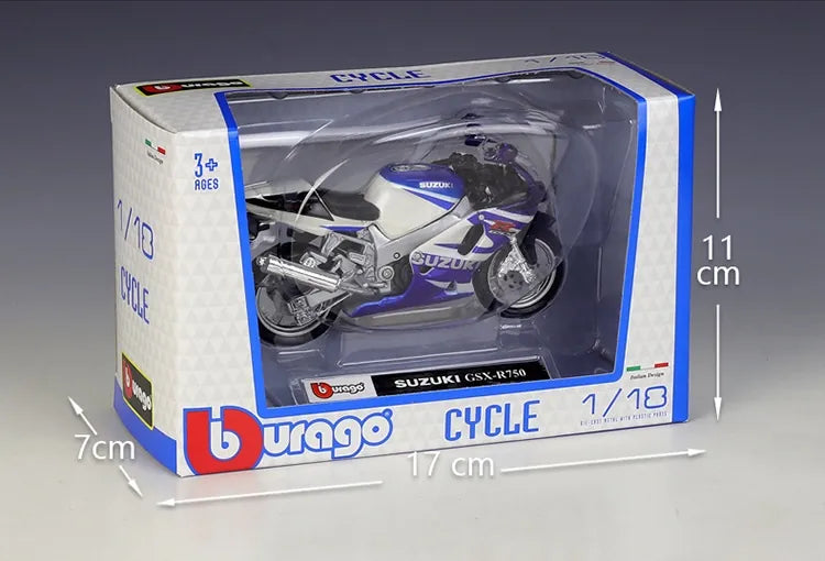 1:18 Suzuki 2002 GSX-R750 Motorcycle Model