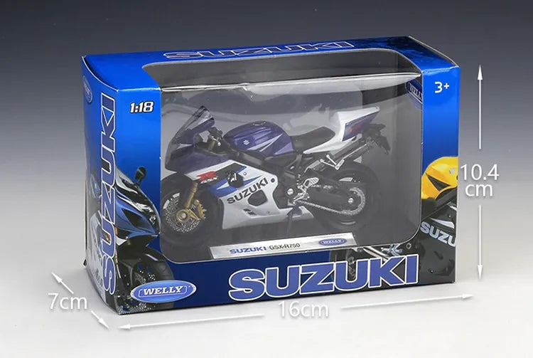 1:18 Suzuki 2004 GSX-R750 Motorcycle Model