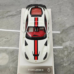 [TE] 1:18 Ferrari 2016 F12 N-Largo S White Model Car Resin