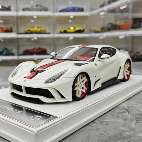 [TE] 1:18 Ferrari 2016 F12 N-Largo S White Model Car Resin