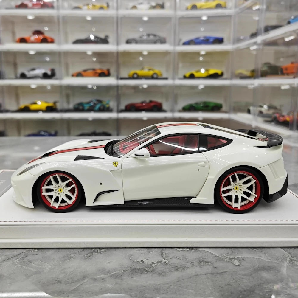 [TE] 1:18 Ferrari 2016 F12 N-Largo S White Model Car Resin