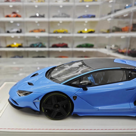 [TE] 1:18 Lamborghini 2016 Centenario LP770-4 Blue Model Car Resin