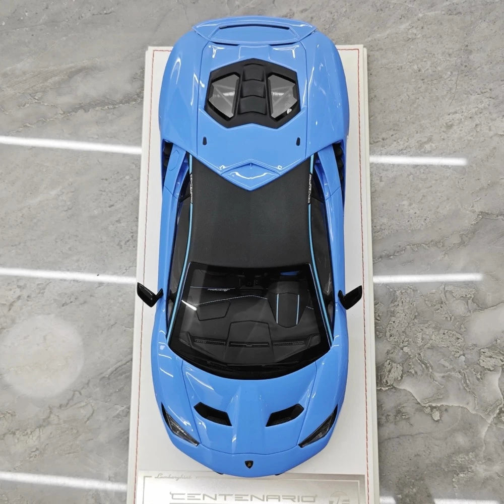 [TE] 1:18 Lamborghini 2016 Centenario LP770-4 Blue Model Car Resin