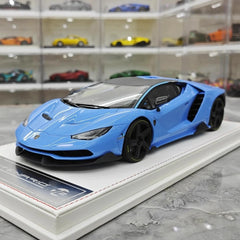[TE] 1:18 Lamborghini 2016 Centenario LP770-4 Blue Model Car Resin