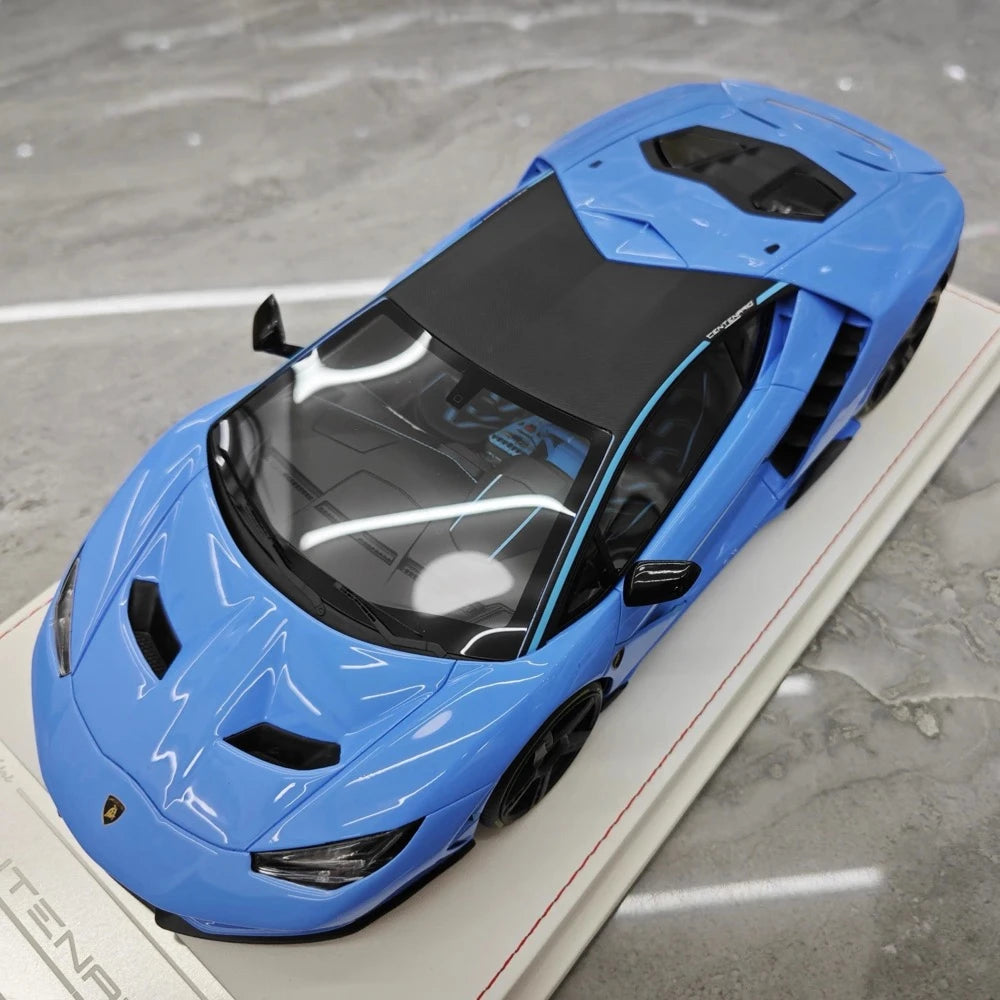 [TE] 1:18 Lamborghini 2016 Centenario LP770-4 Blue Model Car Resin