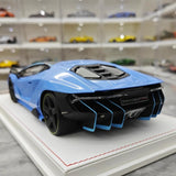 [TE] 1:18 Lamborghini 2016 Centenario LP770-4 sininen pienoismalli Hartsi