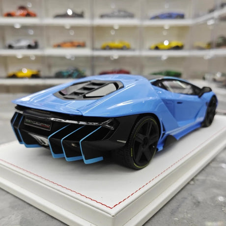 [TE] 1:18 Lamborghini 2016 Centenario LP770-4 Blue Model Car Resin
